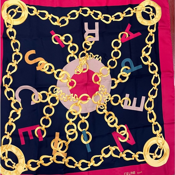 Celine Silk Vintage Scarf - Picture 2 of 7